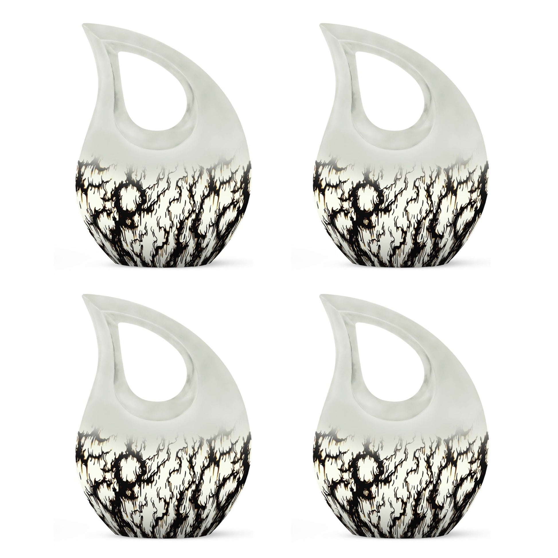 10-inch Ink Rorschach urn