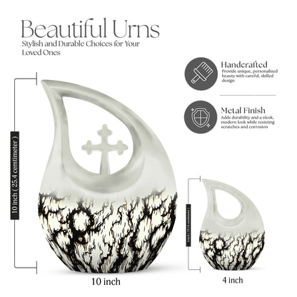 10-inch Ink Rorschach urn