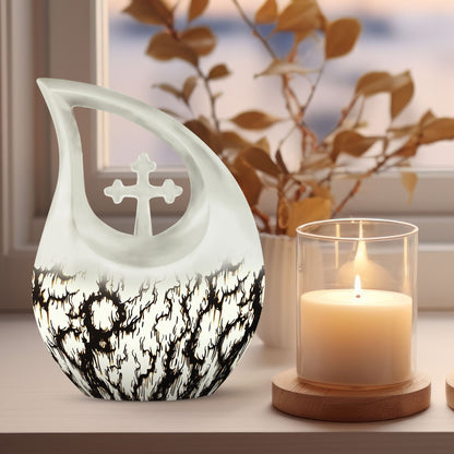 10-inch Ink Rorschach urn