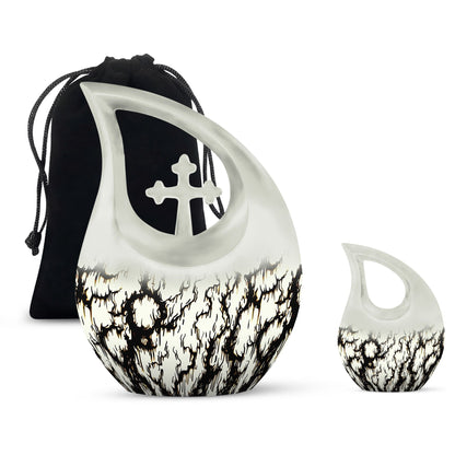 10-inch Ink Rorschach urn