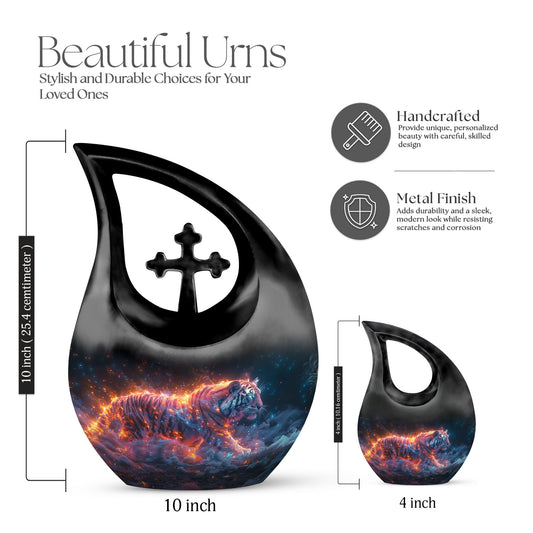 10-inch Cosmic Blaze Urn, 