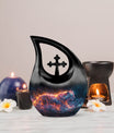 10-inch Cosmic Blaze Urn, 