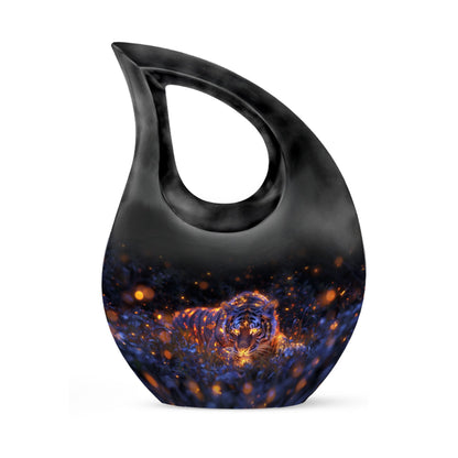 Personalized Tiger Cremation Urn for Mom - 10-inch, 200 cu in - Yatskia