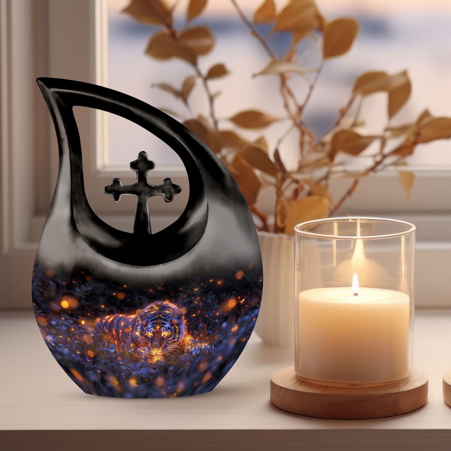 10-inch Starry Night Prowl Urn,