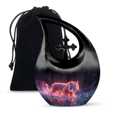10 Inch Crimson Ember Stalker Memorial Urn