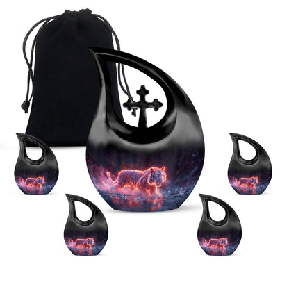 10 Inch Crimson Ember Stalker Memorial Urn