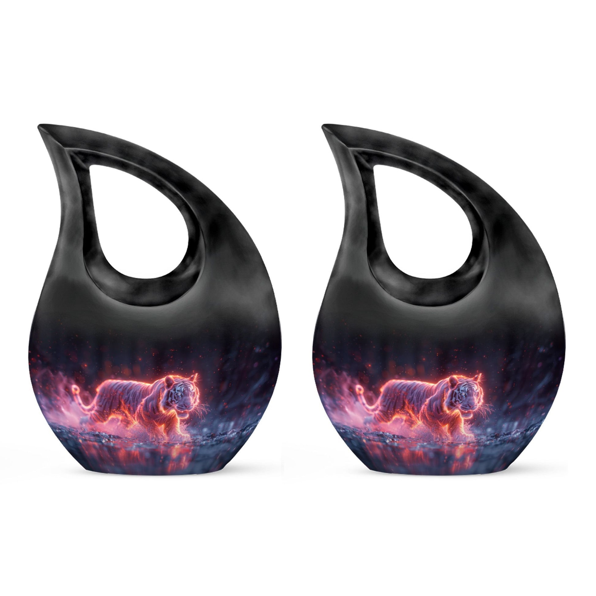 10 Inch Crimson Ember Stalker Memorial Urn