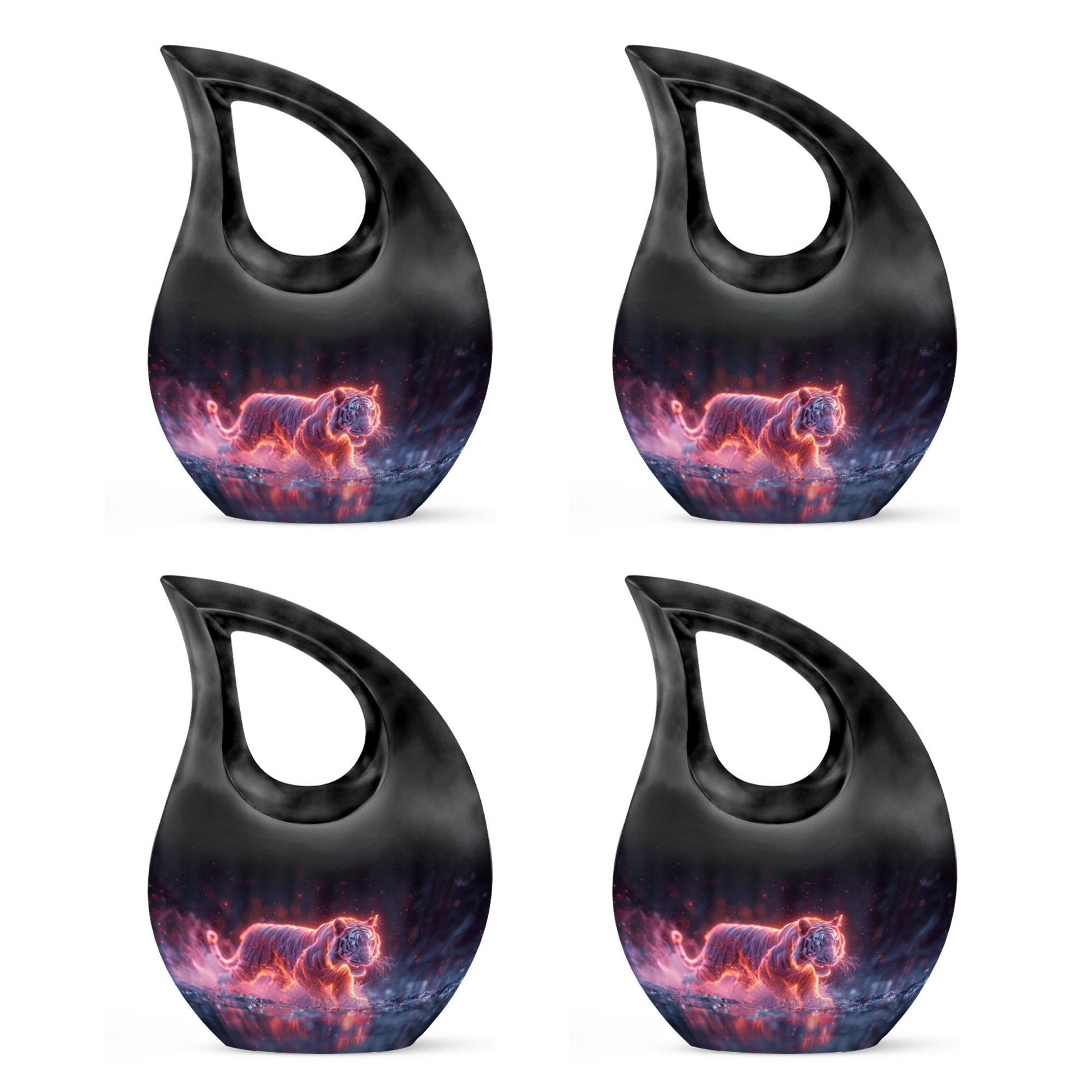 10 Inch Crimson Ember Stalker Memorial Urn