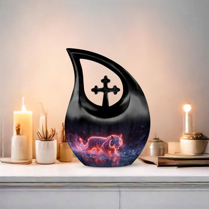 10 Inch Crimson Ember Stalker Memorial Urn