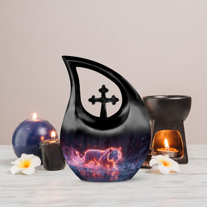 10 Inch Crimson Ember Stalker Memorial Urn