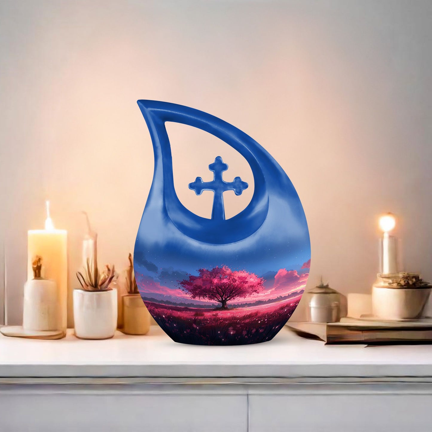 10-Inch Twilight Blossom Serenity Urn