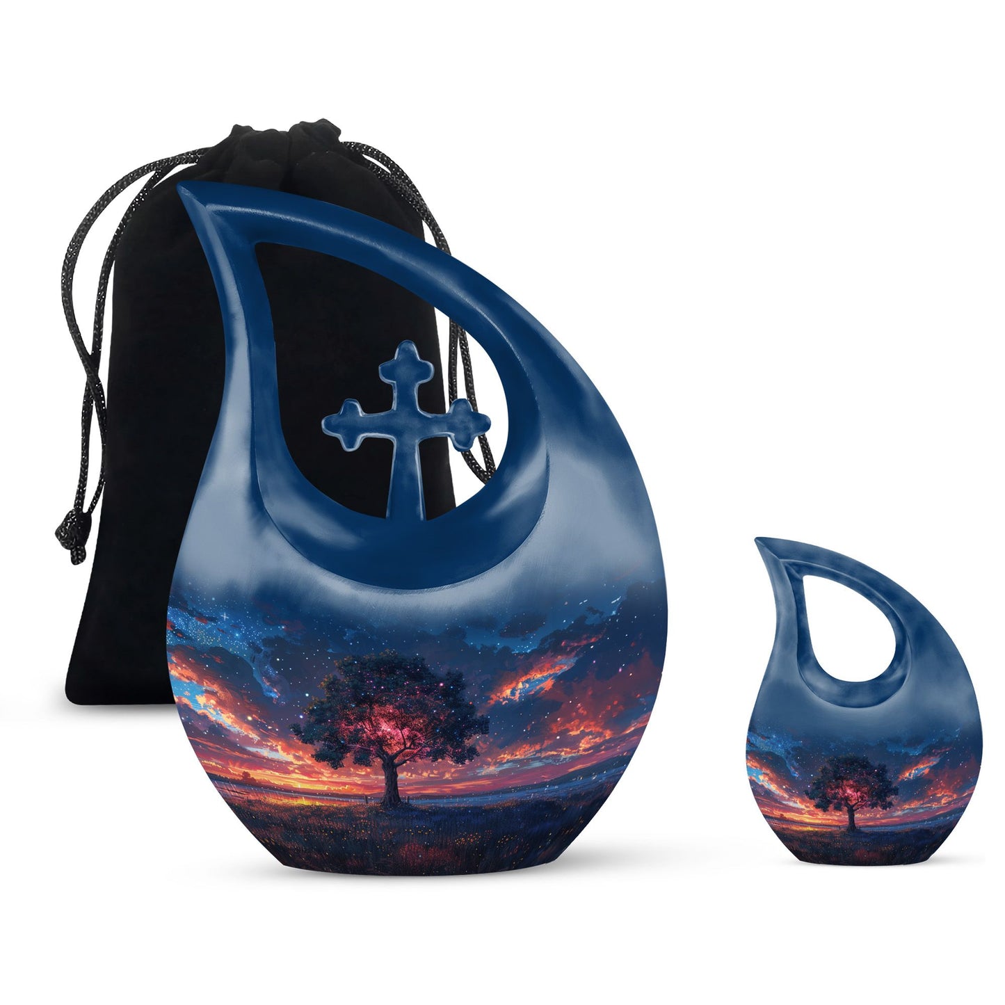 Personalized Tree of Life Cremation Urn for Human Ashes - 10-inch, 200 cu in - Yatskia