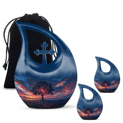 Personalized Tree of Life Cremation Urn for Human Ashes - 10-inch, 200 cu in - Yatskia