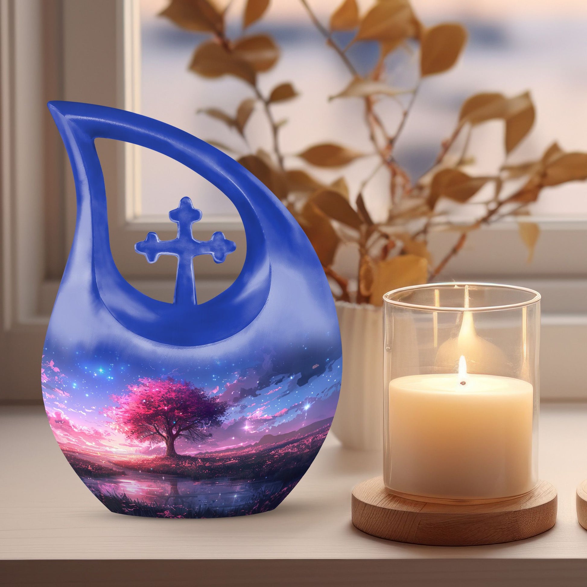 Celestial Bloom Twilight Urn 