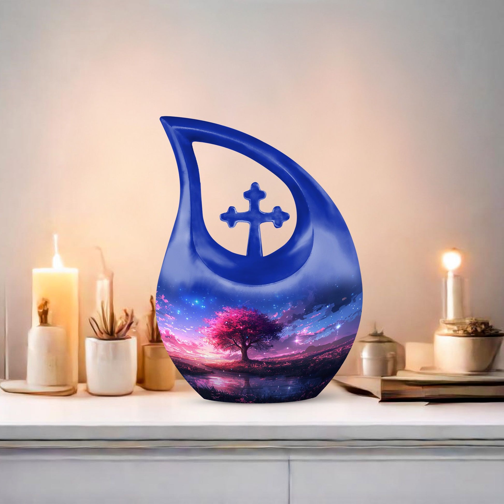Celestial Bloom Twilight Urn 