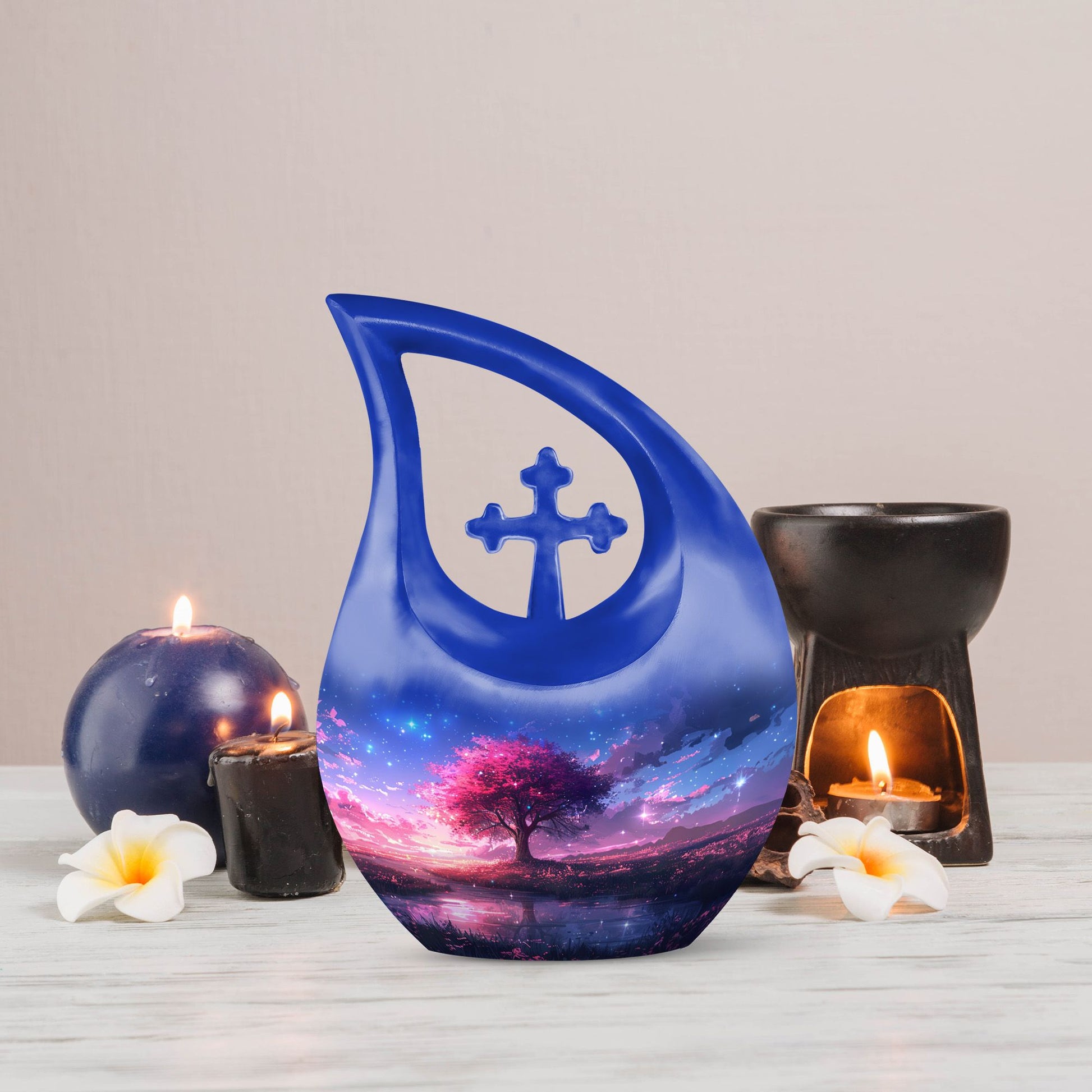 Celestial Bloom Twilight Urn 