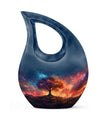 Galactic Blaze Genesis Cross Drop Large Urn, 