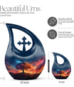 Galactic Blaze Genesis Cross Drop Large Urn, 