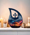Galactic Blaze Genesis Cross Drop Large Urn, 