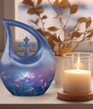 Ethereal Floral Glow 10 Inch Memorial Urn
