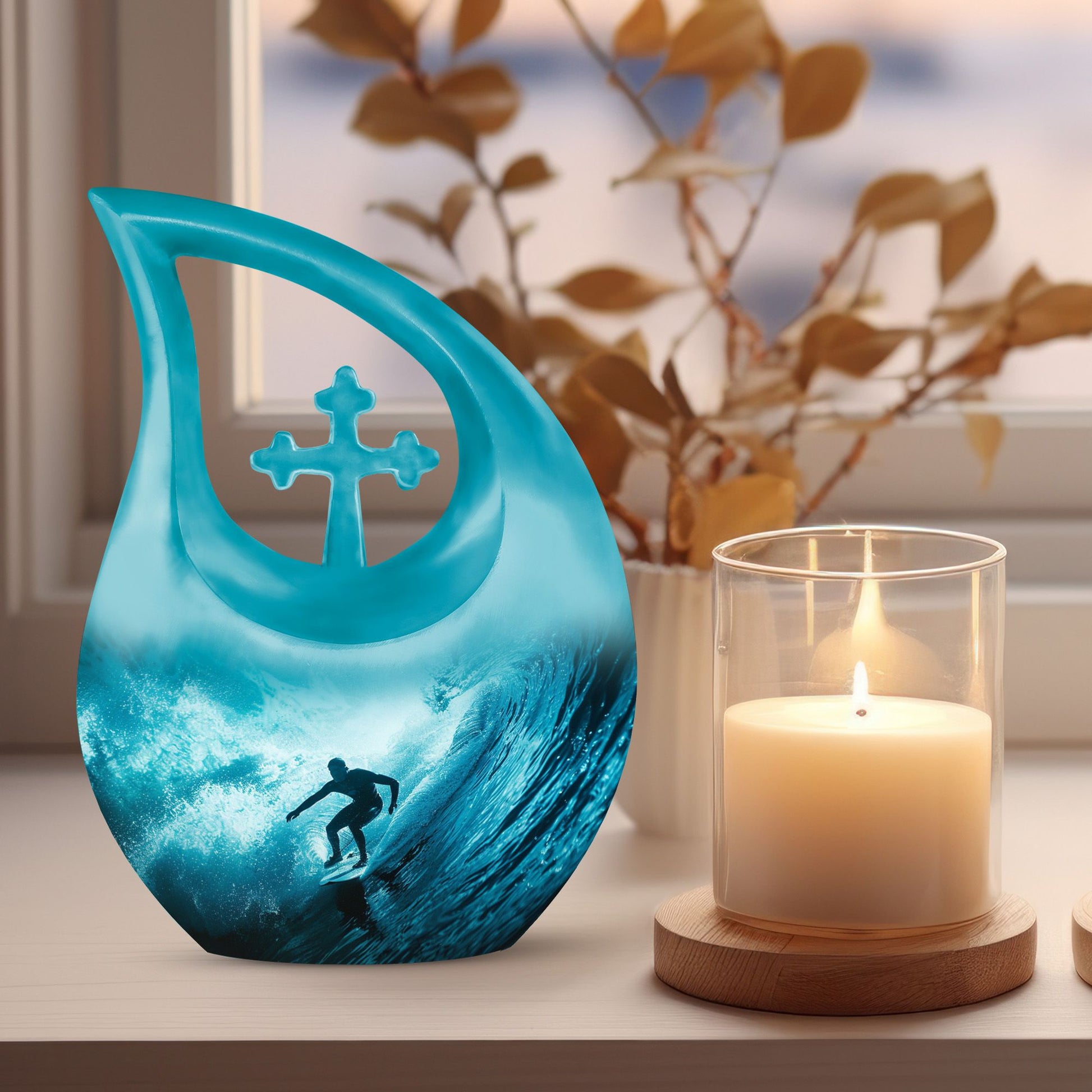 10-inch Midnight Surf Odyssey Urn 