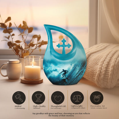 10-inch Midnight Surf Odyssey Urn 
