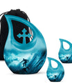 Midnight Surf Odyssey - Large Urn Memorial, Funeral Cremation Urn