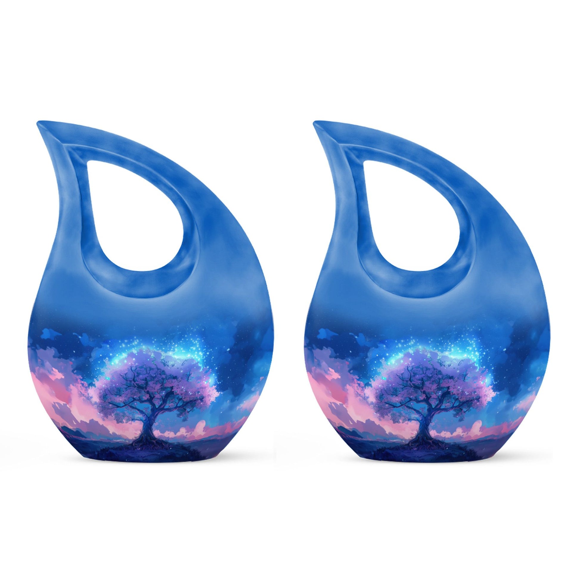 Stardust Blossom Twilight small memorial urn