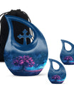 Night Pink Tree Cremation Urn - Beautiful Night Sky Burial Urn For Women