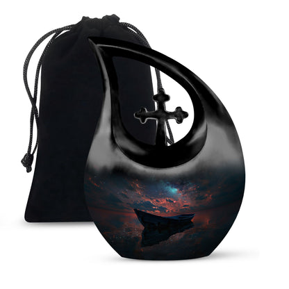 Galactic Solitude Seascape Urn