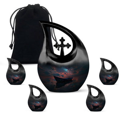 Galactic Solitude Seascape Urn