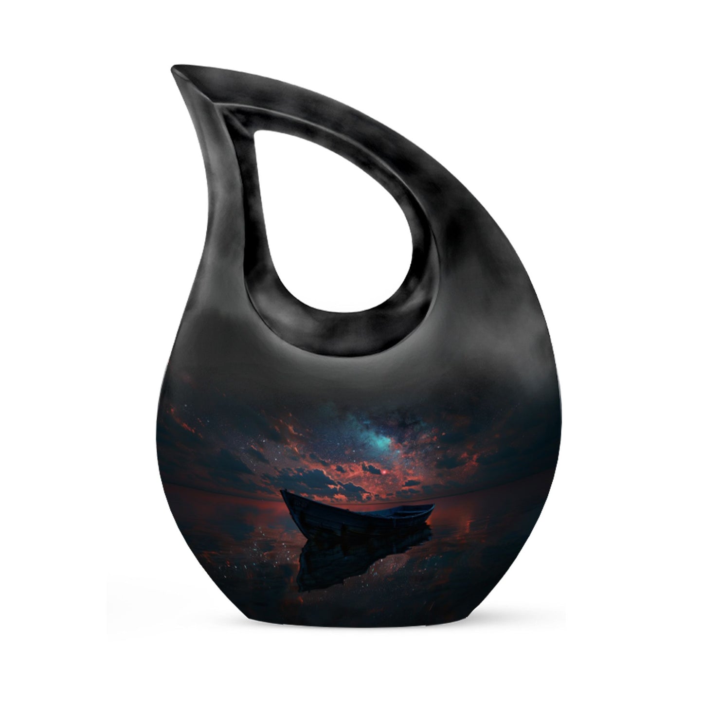 Galactic Solitude Seascape Urn