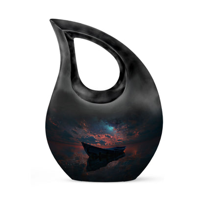 Galactic Solitude Seascape Urn