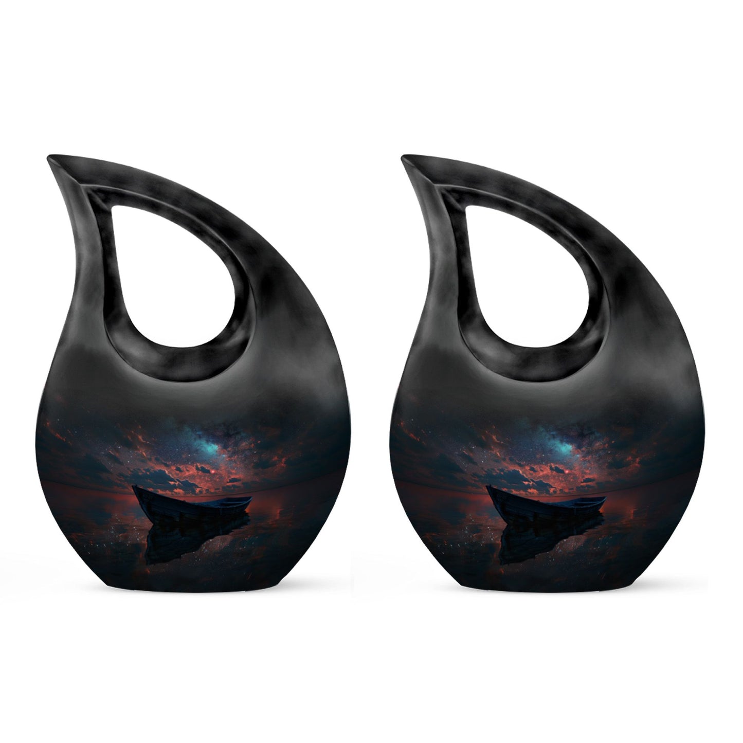 Galactic Solitude Seascape Urn