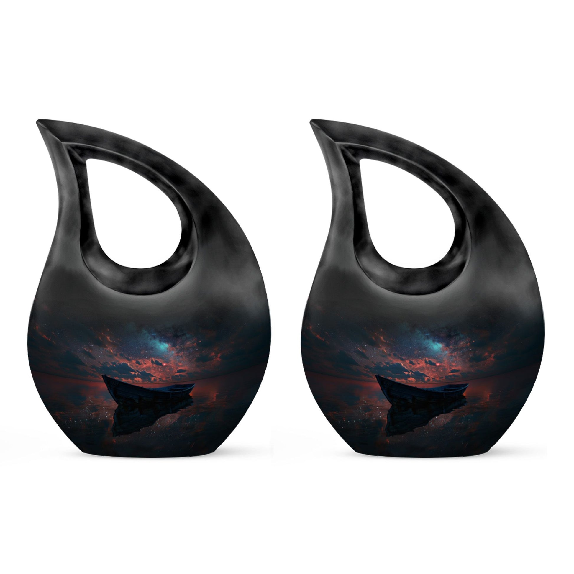 Galactic Solitude Seascape Urn
