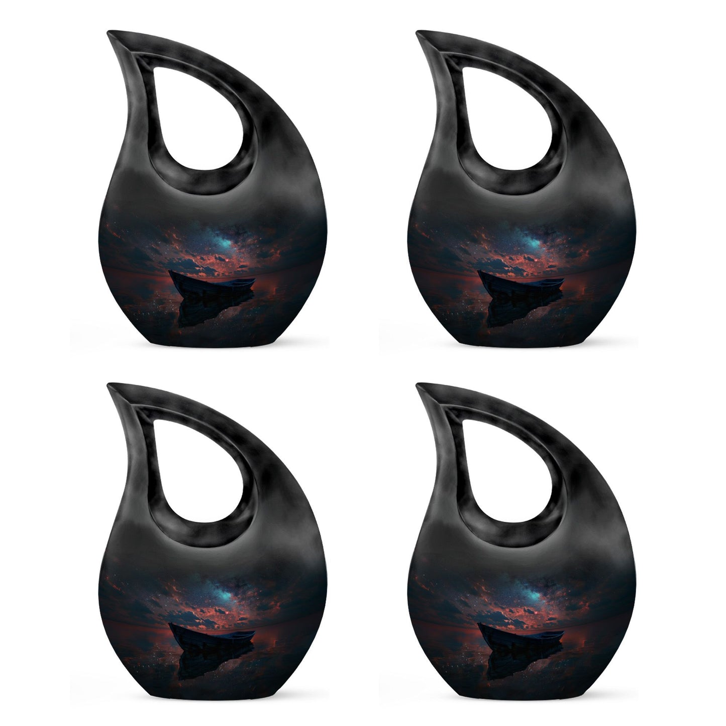 Galactic Solitude Seascape Urn