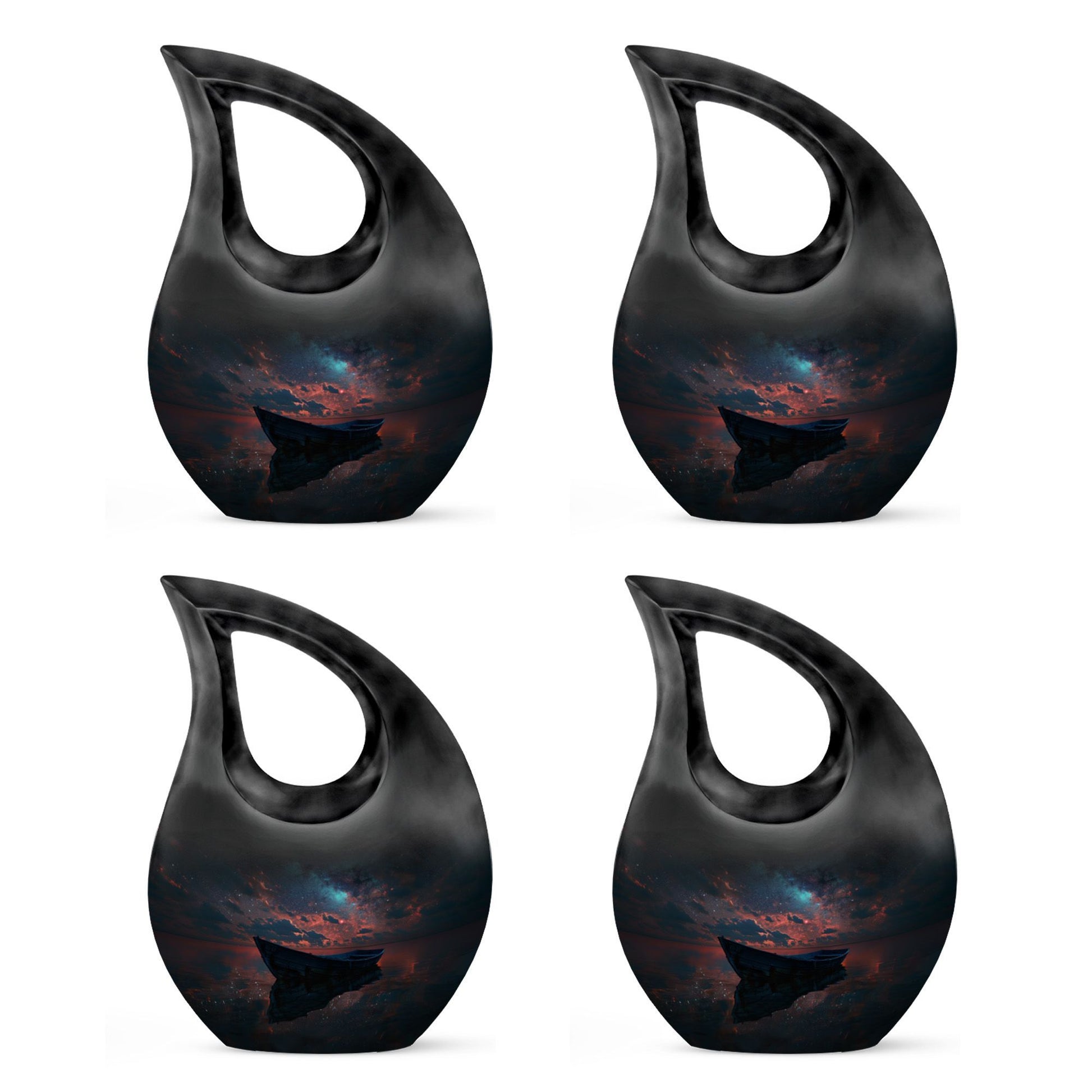 Galactic Solitude Seascape Urn