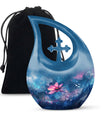 Cosmic Floral Dreamscape Memorial Urn