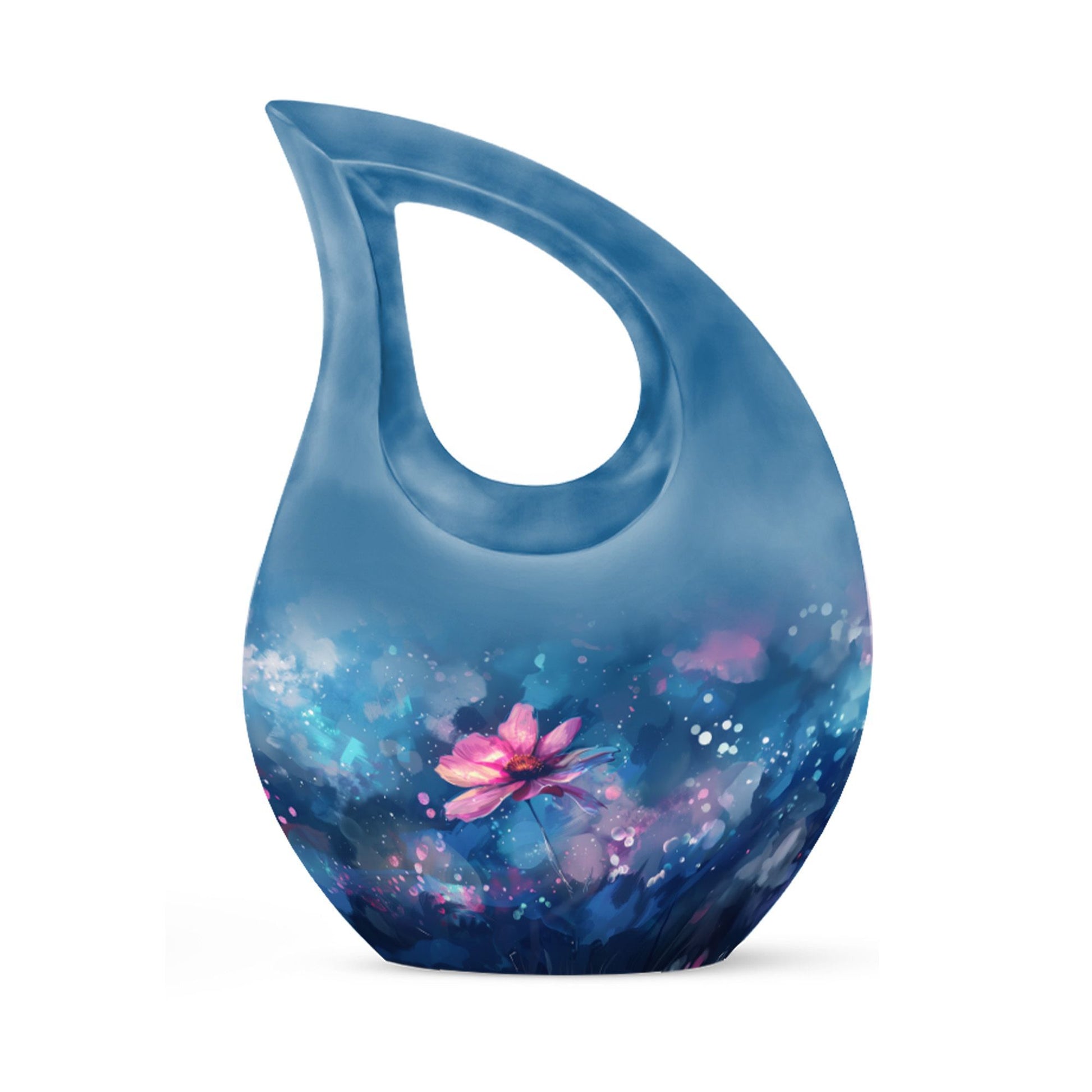 Cosmic Floral Dreamscape Memorial Urn