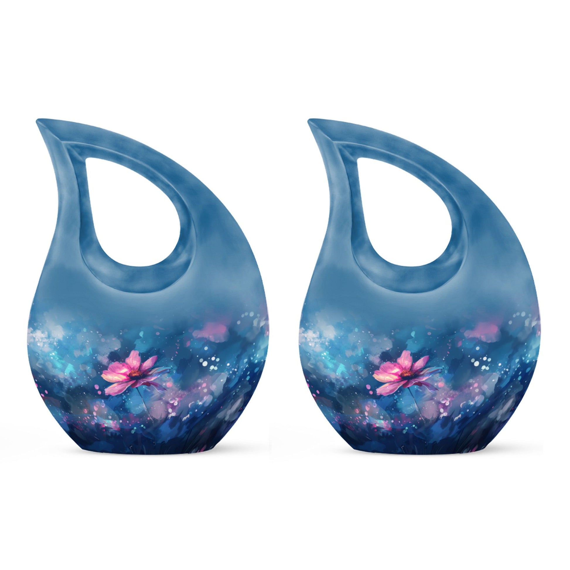 Cosmic Floral Dreamscape Memorial Urn