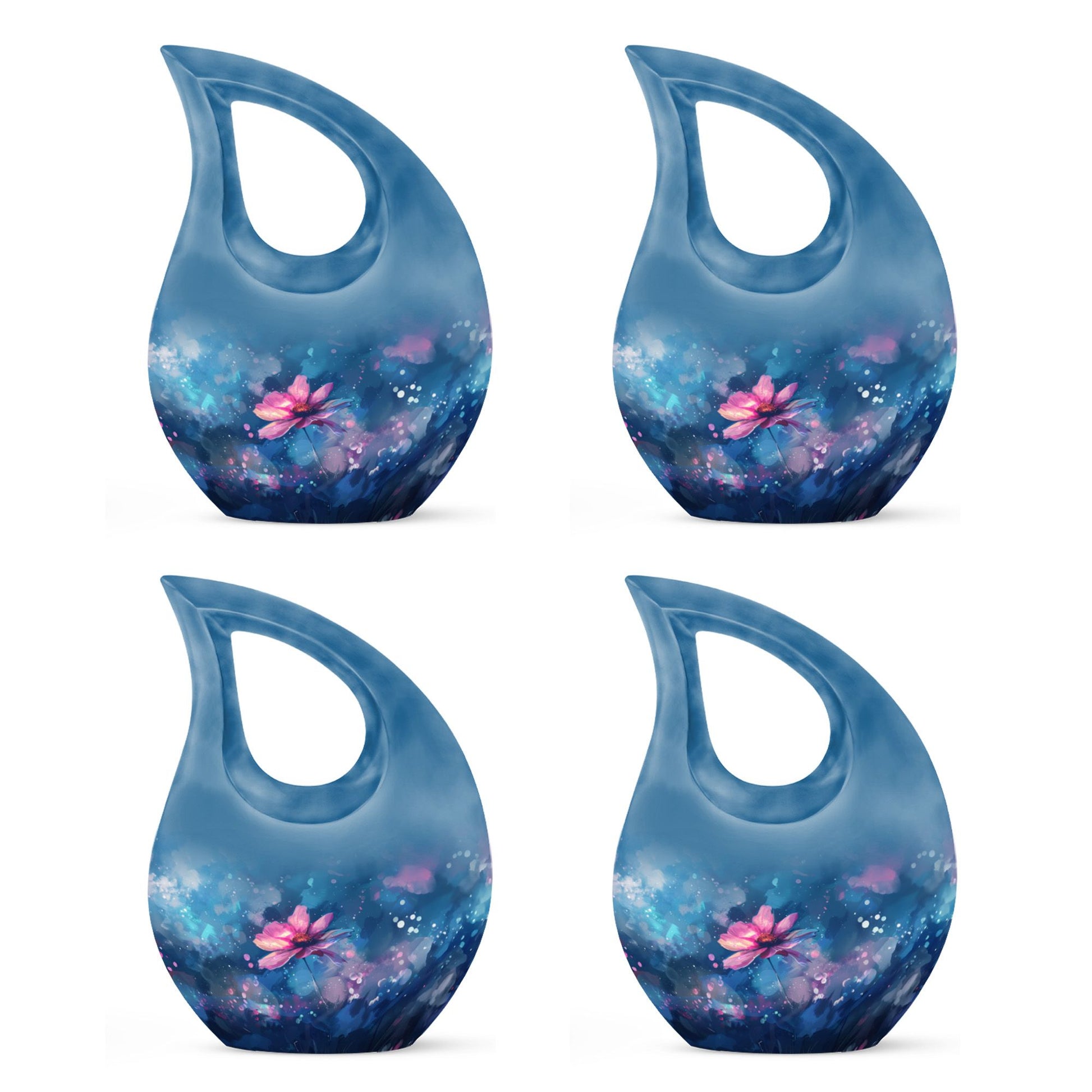 Cosmic Floral Dreamscape Memorial Urn