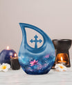 Cosmic Floral Dreamscape Memorial Urn