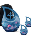 Cosmic Floral Dreamscape Memorial Urn
