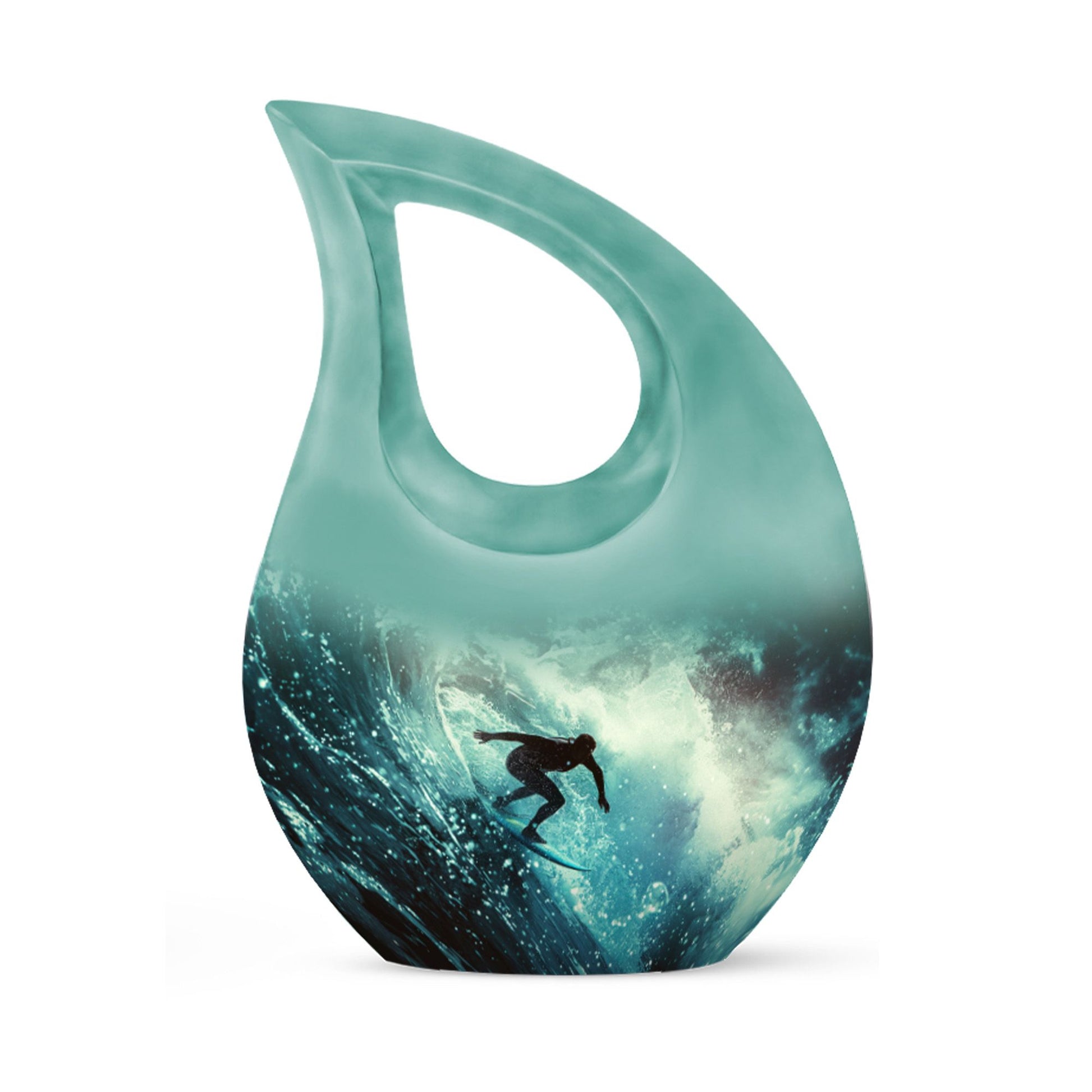 Surfer-Ocean Themed Cremation Urn - Urns For Ashes Large