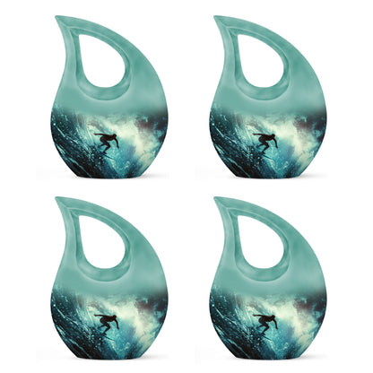 Personalized Ocean Cremation Urn for Human Ashes - 10-inch, 200 cu in - Yatskia