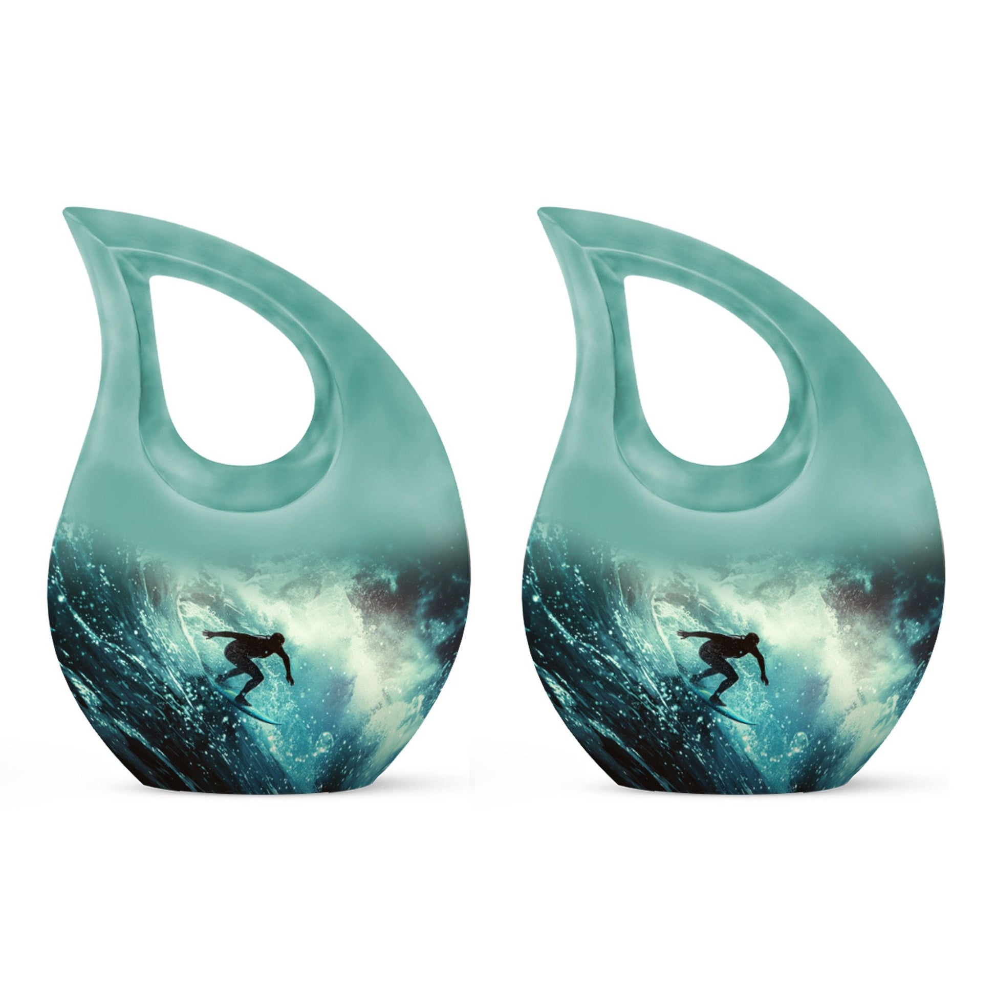 Surfer-Ocean Themed Cremation Urn - Urns For Ashes Large