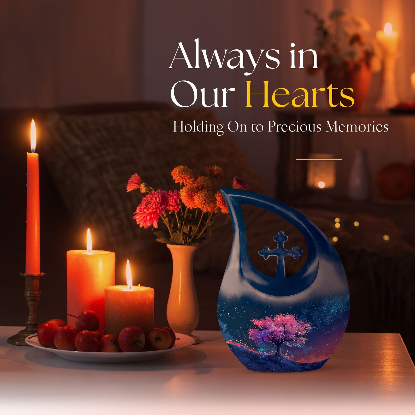 Galactic Sakura Fantasy cross drop urn