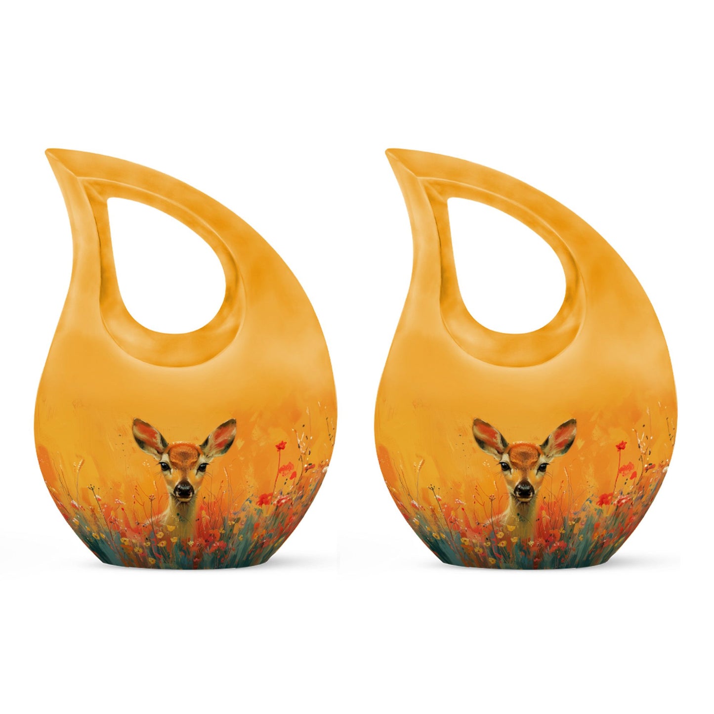 Personalized Deer Cremation Urn for Mom - 10-inch, 200 cu in - Yatskia