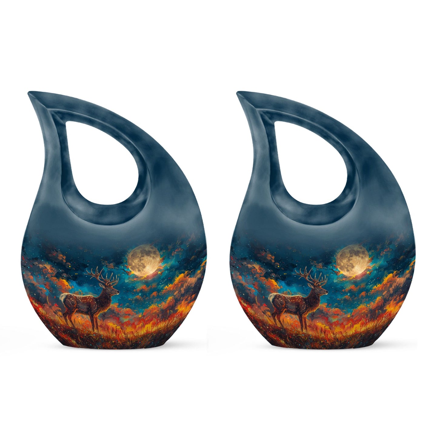 Personalized Deer Cremation Urn for Adults - 10-inch, 200 cu in - Yatskia