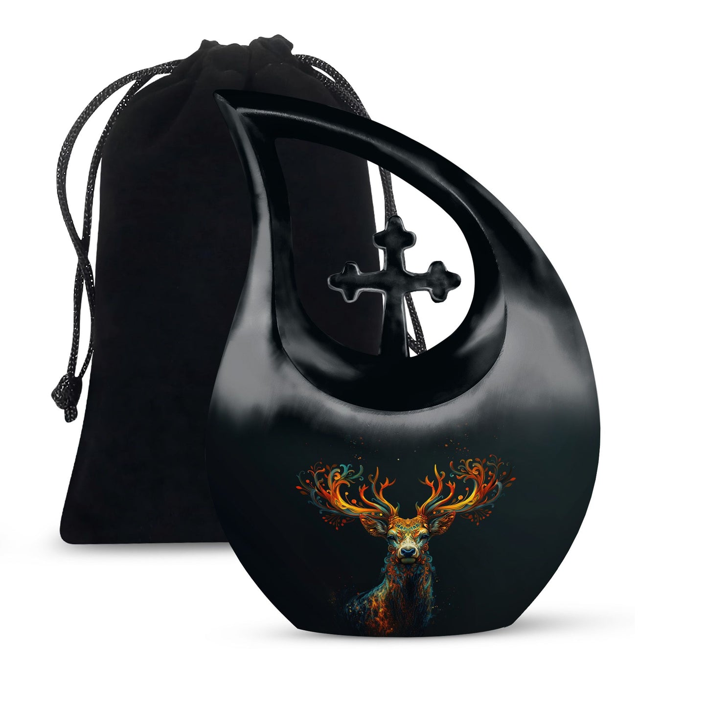 Mystical Flame Stag Urn
